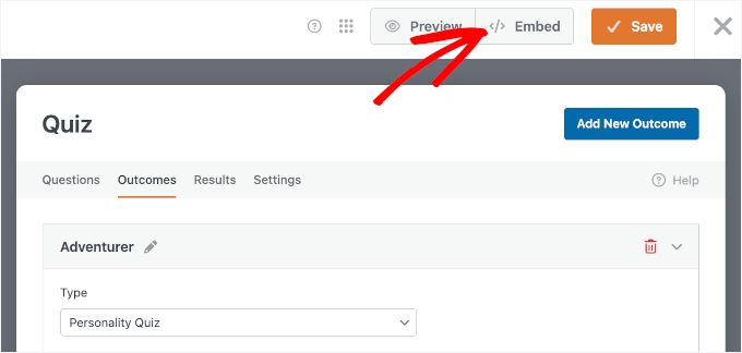 WPForms inbäddningsknapp WPForms inbäddningsknapp