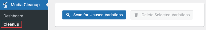 Scanning for Unused Variations Using WP Media Cleanup Scanning for Unused Variations Using WP Media Cleanup