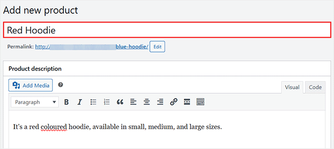 Add WooCommerce product title