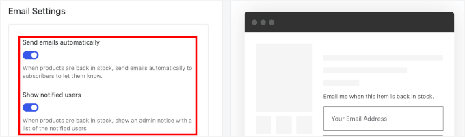 Automatisierte E-Mails aktivieren