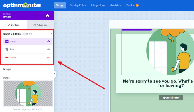 Blokları mobilde göster ve gizle
