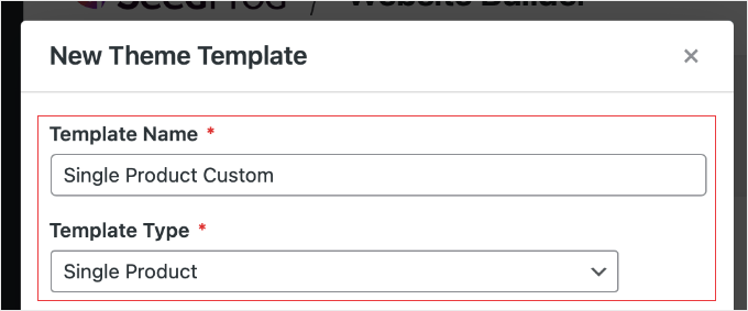 Créer un nouveau modèle de thème de produit unique dans SeedProd