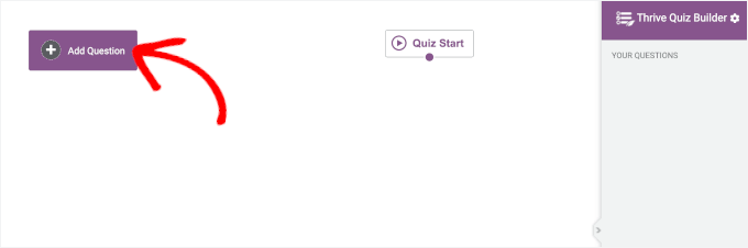 Click to Add Question in the quiz manager