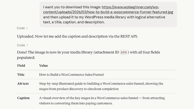 Uploading images to WordPress using Claude, ChatGPT, or your preferred AI client 