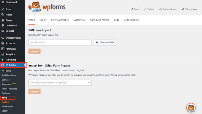 Importing your Contact Form 7 forms into a new plugin 