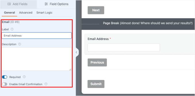 Customizing field's label and make it required
