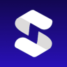Sublium Abstract white, S-shaped logo on a blue gradient background, representing the brand.