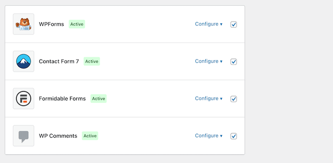 Protecting WPForms, Formidable Forms, and Gravity Forms content against spammers 