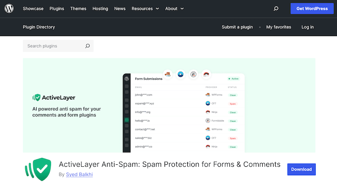 The free ActiveLayer WordPress plugin 
