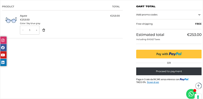 Aru Eyewear website example Aru Eyewear website example