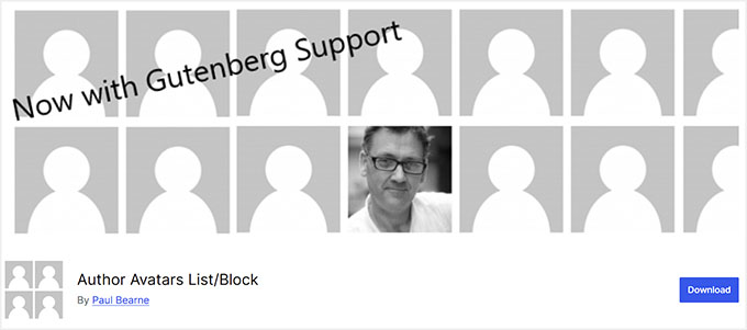 Author Avatars List/Block plugin