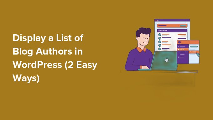 Display a List of Blog Authors in WordPress