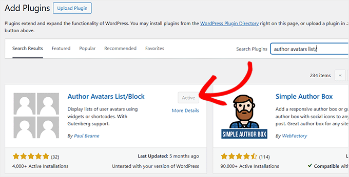Install and activate the Author Avatars List/Block plugin