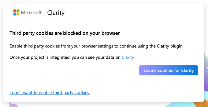 Microsoft Clarity Third-Party Cookies Setup Microsoft Clarity Third-Party Cookies Setup