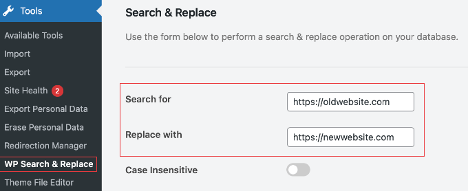 Usando el plugin WPCode Search & Replace Everything para arreglar enlaces a tu sitio antiguo