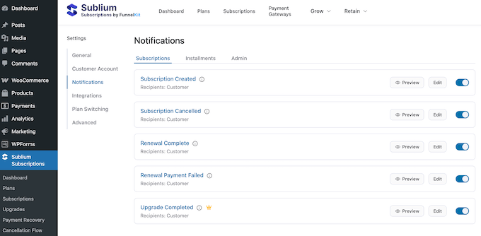 Configuring transactional emails on your WooCommerce website 