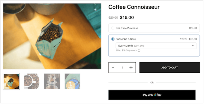 How to add an Amazon-style subscribe and save to your WordPress website 