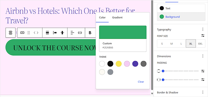 Customize a specific block in the block editor Customize a specific block in the block editor