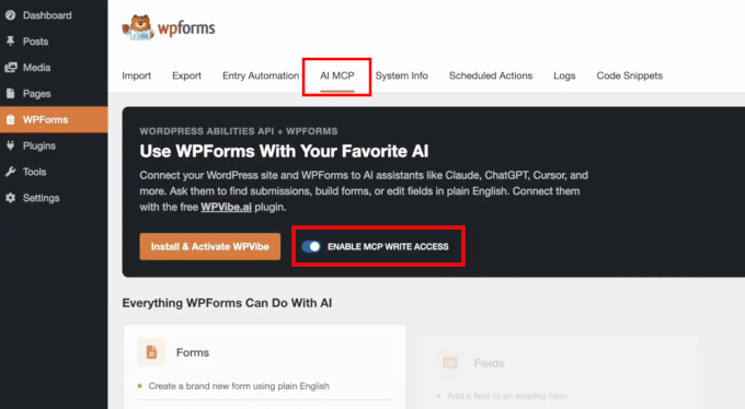 Connect WPForms with your favorite AI platform