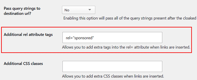 Add sponsored attribute to affiliate links in ThirstyAffiliates Add sponsored attribute to affiliate links in ThirstyAffiliates
