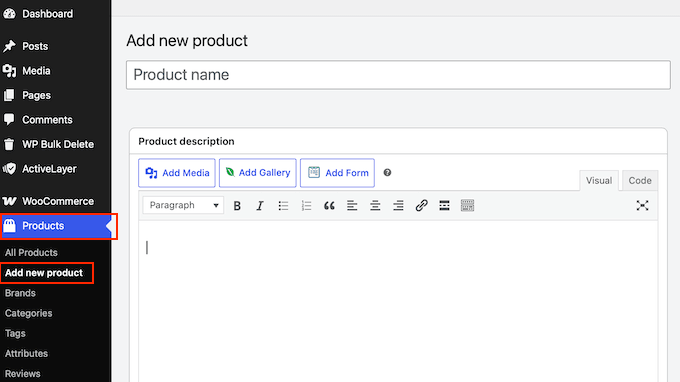 Adding products to your online store Adding products to your online store