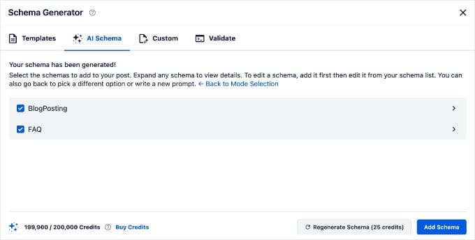Utilizarea opțiunii Smart Schema în AIOSEO pentru a genera automat schema cu AI Utilizarea opțiunii Smart Schema în AIOSEO pentru a genera automat schema cu AI