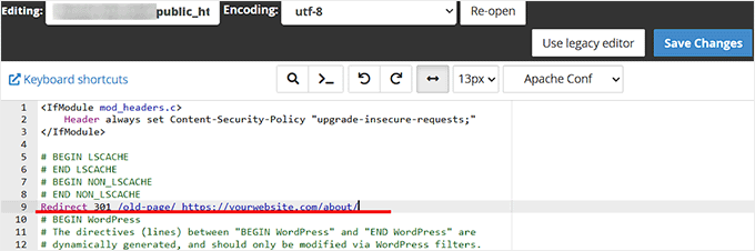 .htaccess dosyasını kullanarak bir yönlendirme oluşturun .htaccess dosyasını kullanarak bir yönlendirme oluşturun