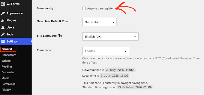 Disabling user registration on your website, blog, or eCommerce store 