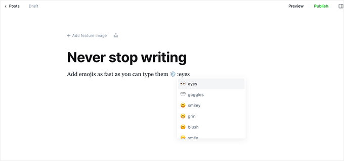 Ghost content editor