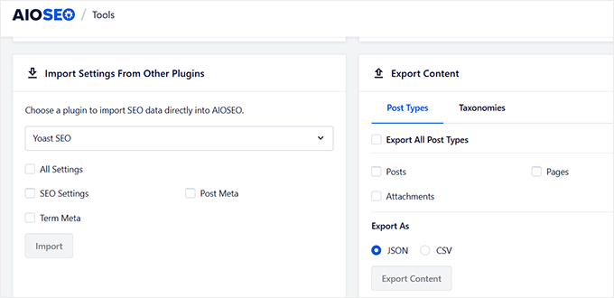 Import SEO data from current SEO plugin to AIOSEO manually Import SEO data from current SEO plugin to AIOSEO manually