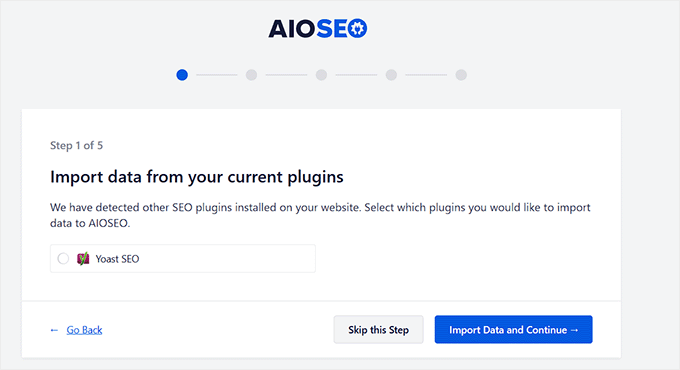 Import SEO data from current plugin to AIOSEO Import SEO data from current SEO plugin to AIOSEO