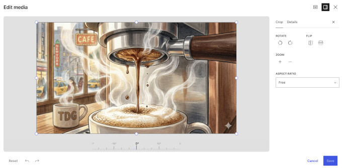 WordPress 7.1'de yeni resim düzenleyici