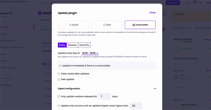Actualizări sigure în ModularDS Actualizări sigure în Modular DS