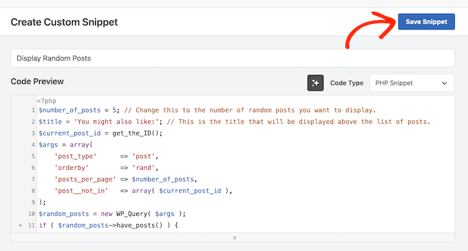 Comment enregistrer un extrait de code sur votre blog ou site Web WordPress Comment enregistrer un extrait de code sur votre blog ou site Web WordPress