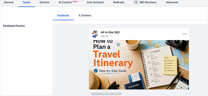 Set an open graph image for Facebook in AIOSEO Set an open graph image for Facebook in AIOSEO