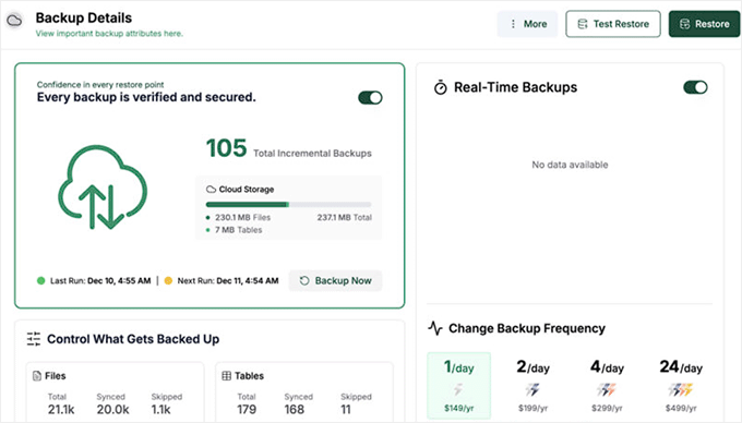Backup-uri de site în WP Remote Backup-uri de site în WP Remote
