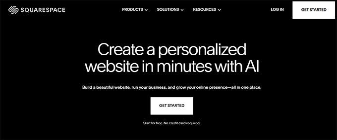 Squarespace website