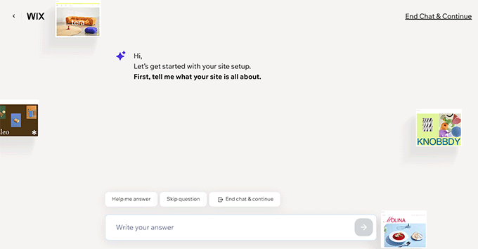 Use the AI website builder in Wix