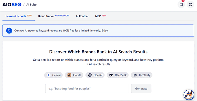 Use the Keywords Reports feature in AIOSEO to see which brands rank in search results Use the Keywords Reports feature in AIOSEO to see which brands rank in search results