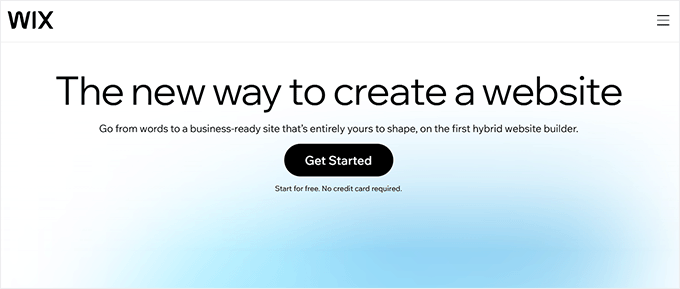 Wix website
