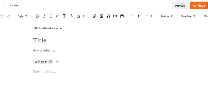 Write a post in Substack