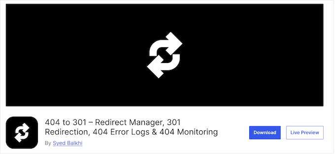 Pluginul de redirecționare 404 la 301 WordPress Pluginul de redirecționare 404 la 301, selecția noastră principală pentru rezolvarea unui backlog de 404