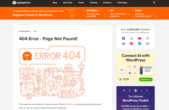 404 Page Example