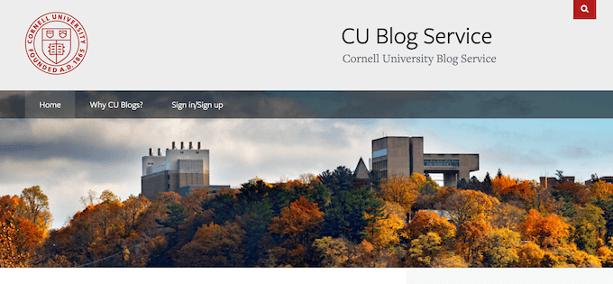 Cornell CU Blog Service, managed using WordPress
