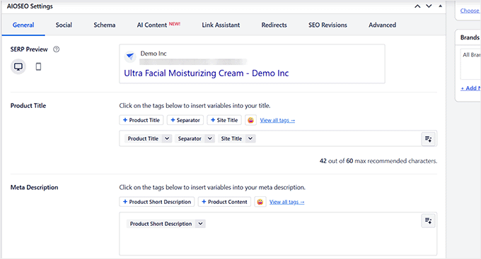 Add WooCommerce product details in AIOSEO Add WooCommerce product details in AIOSEO