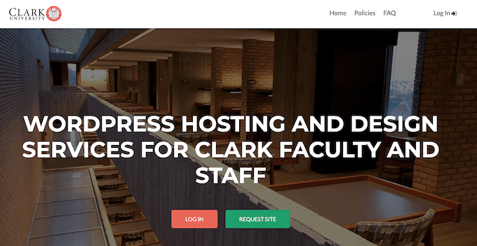The Clark University online portal