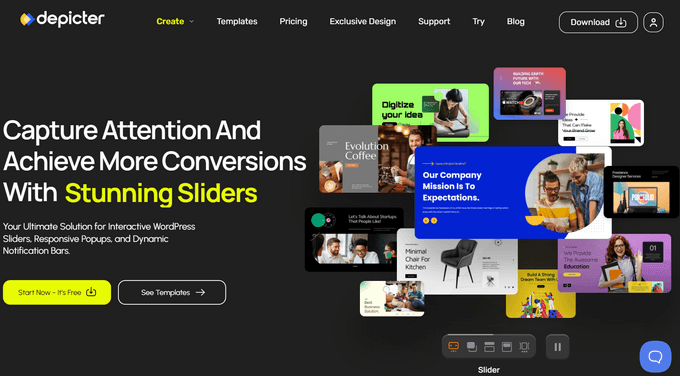 Plugin slider Depicter