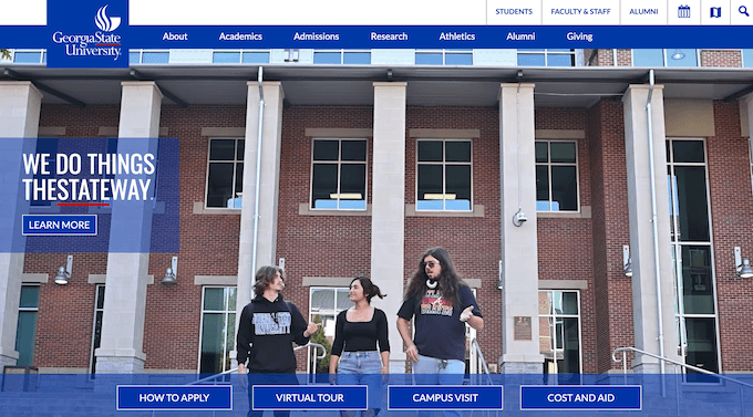 The Georgia State university website