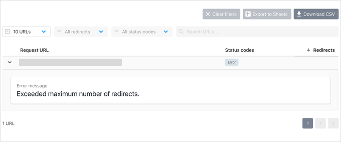 httpstatus afișează buclă de redirecționare httpstatus afișează buclă de redirecționare