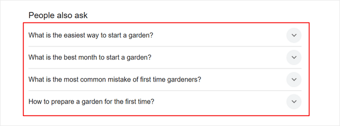 Example of FAQ schema appearing in People also ask boxes Example of FAQ schema appearing in People also ask boxes